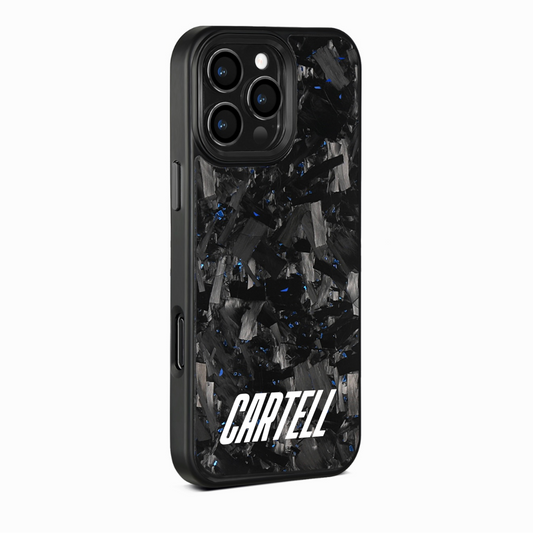 Carbon Case mit Metall Blau
