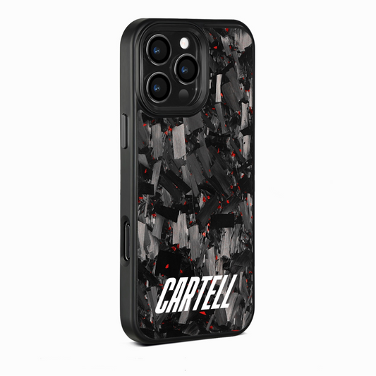 Carbon Case mit Metall Rot