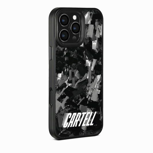 Carbon Case mit Metall Schwarz