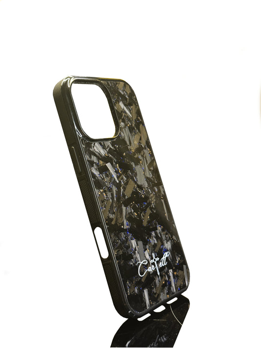 Cartell Case mit Blau Gold Flakes für iPhone