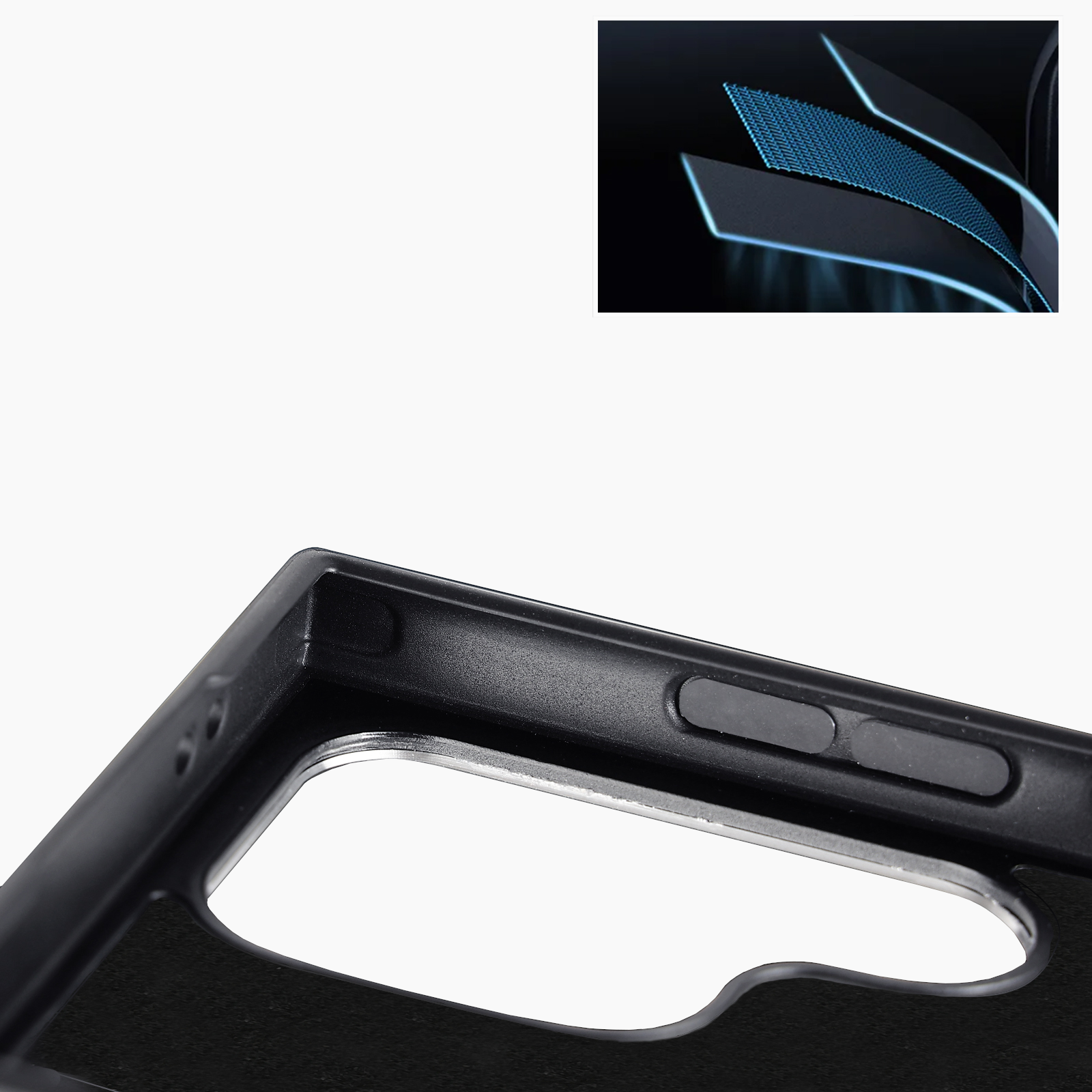 Carell Case mit Metall Flaming-Red