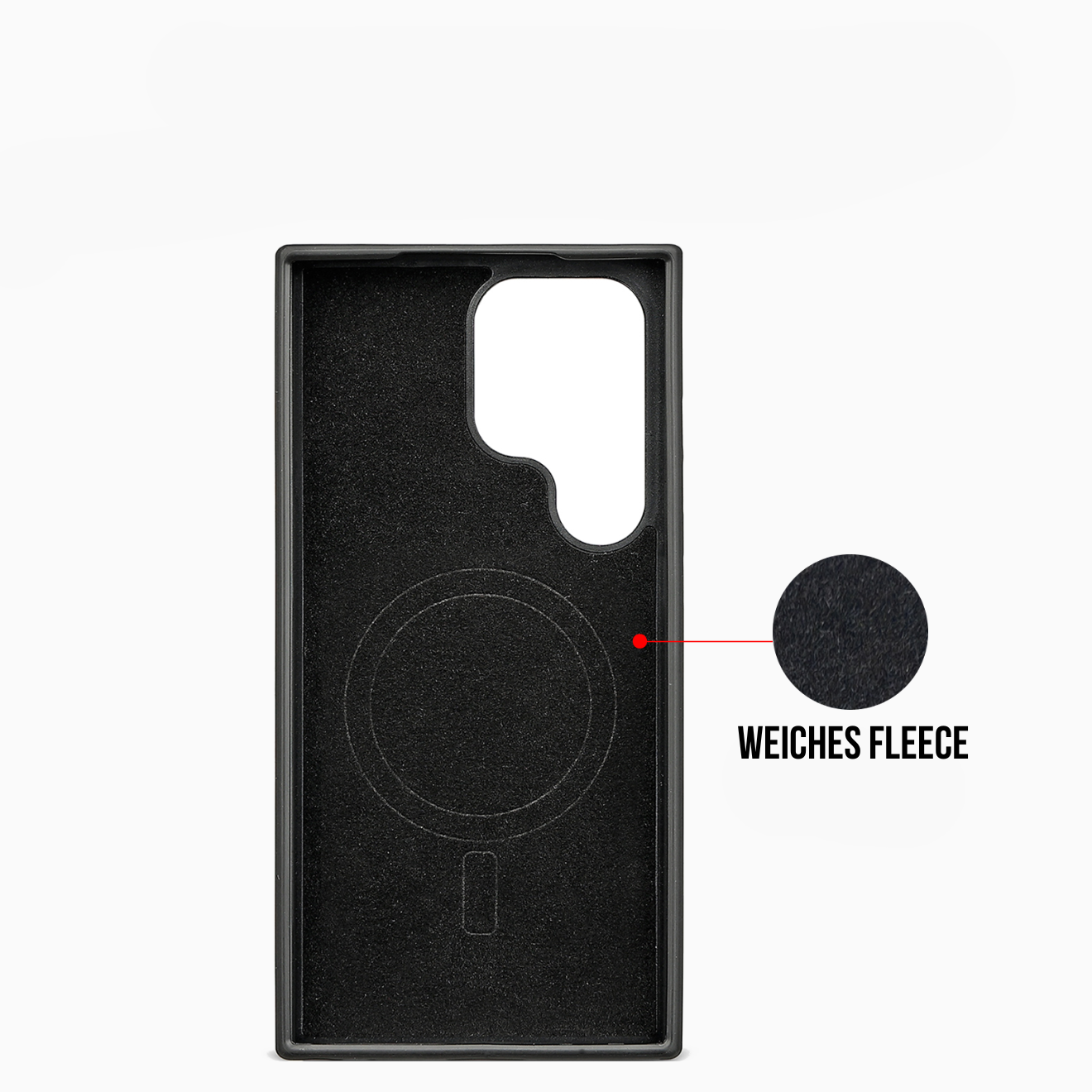 Carell Case mit Metall Flaming-Red