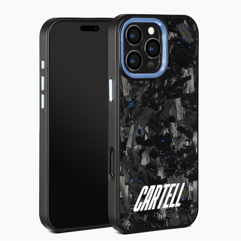 Carbon Case mit Metall Amerius-Blue