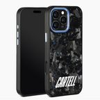 Carbon Case mit Metall Amerius-Blue