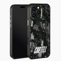 Carbon Case mit Metall Mesali-Green