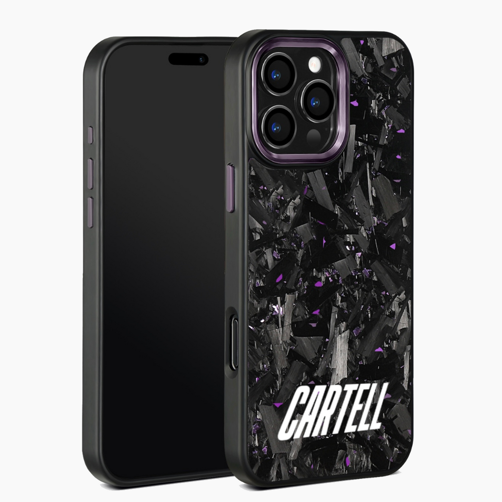 Carbon Case mit Metall Midnight-Purple
