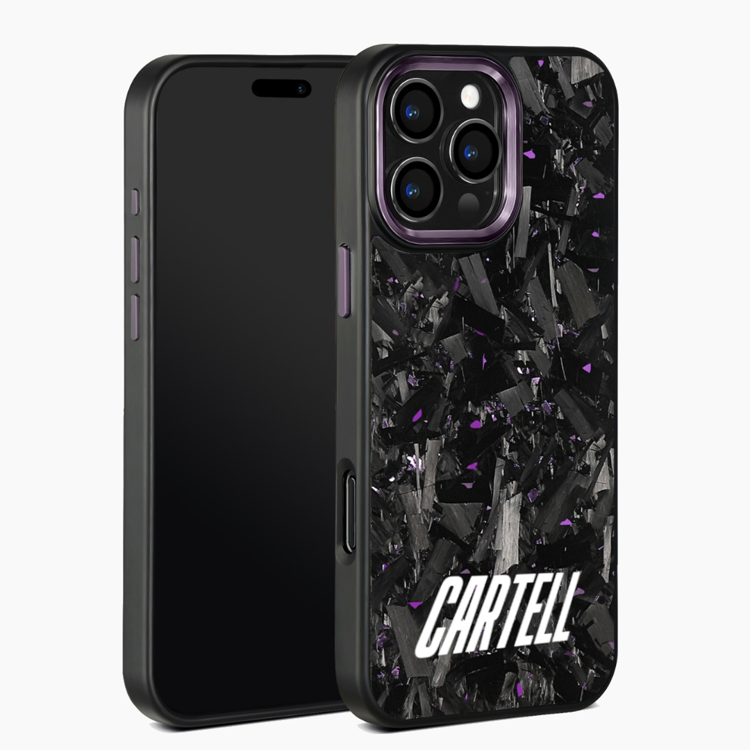 Carbon Case mit Metall Midnight-Purple