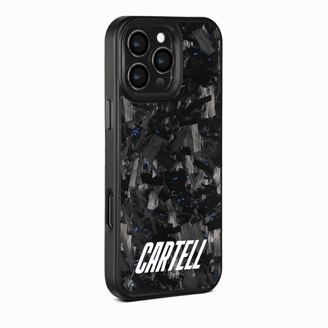 Carbon Case mit Metall Amerius-Blue