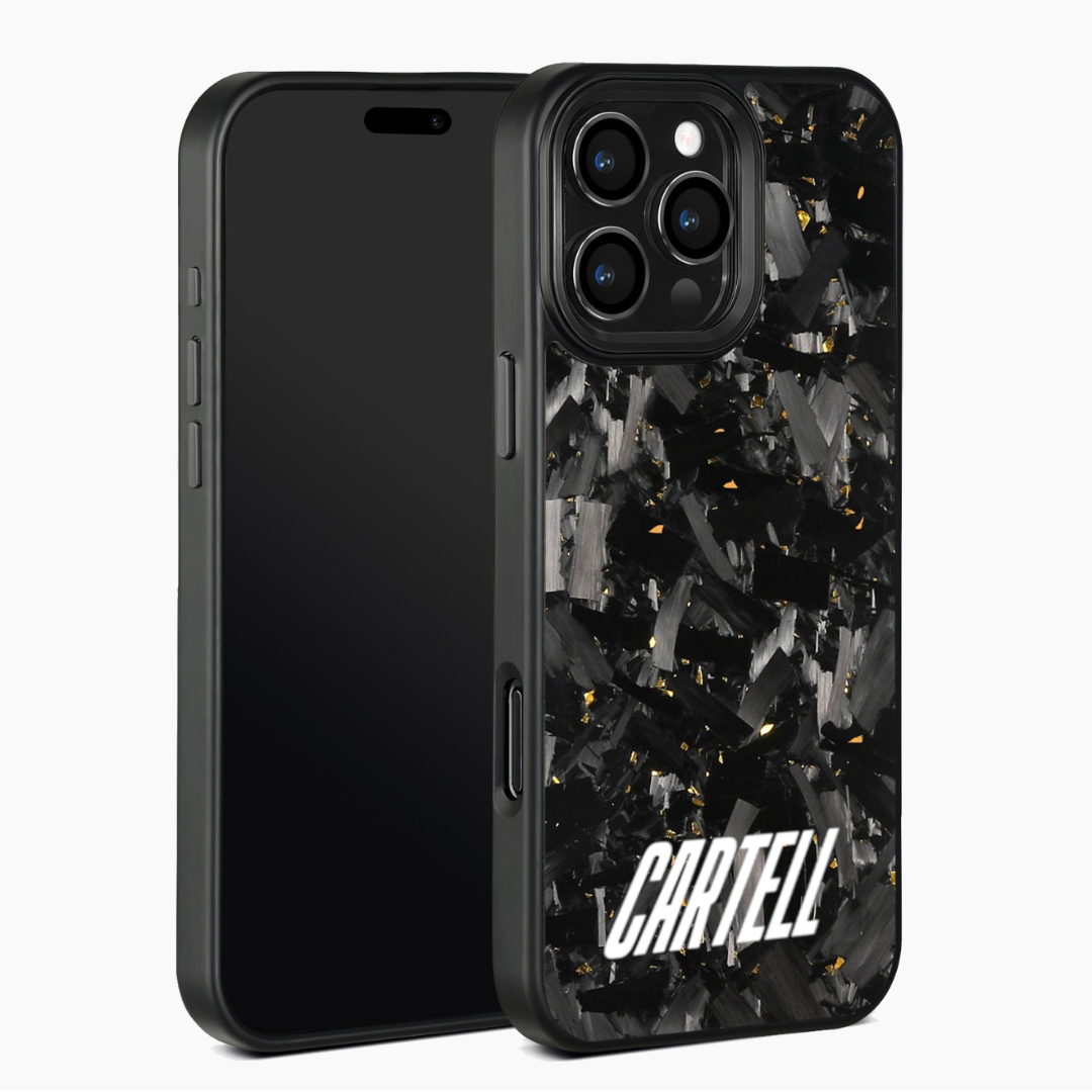 Carbon Case mit Metall Desert-Gold