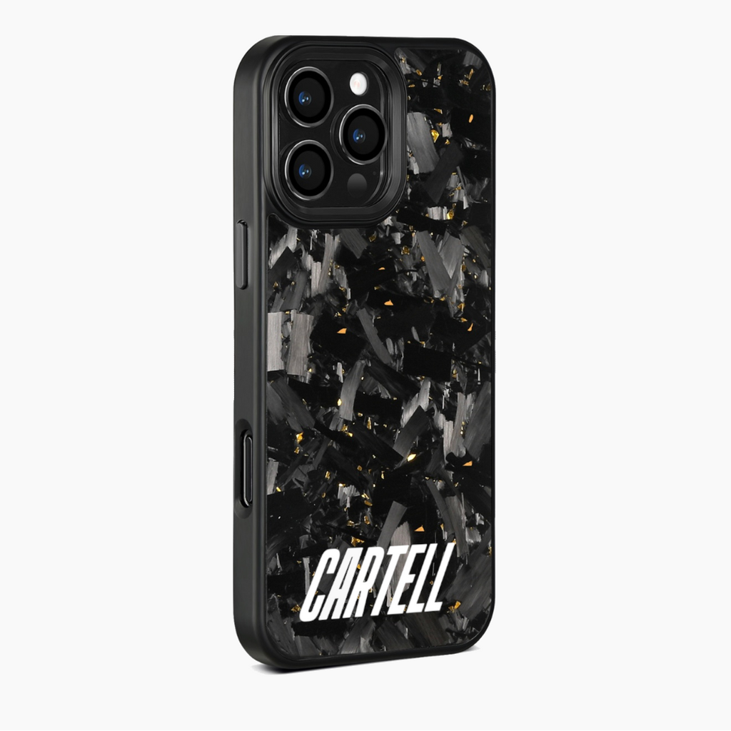 Carbon Case mit Metall Desert-Gold