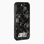 Carbon Case mit Metall Desert-Gold
