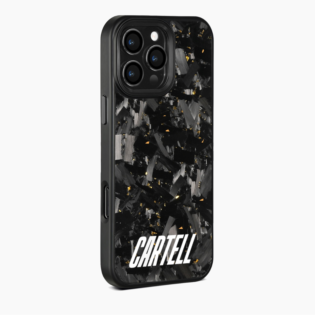 Carbon Case mit Metall Desert-Gold