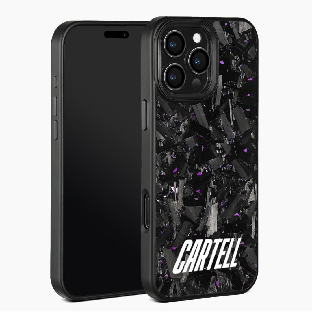 Carbon Case mit Metall Midnight-Purple