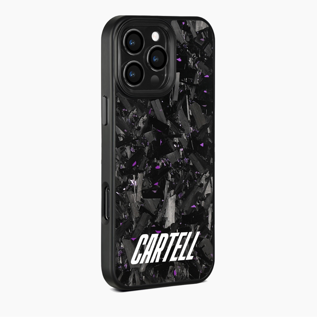 Carbon Case mit Metall Midnight-Purple
