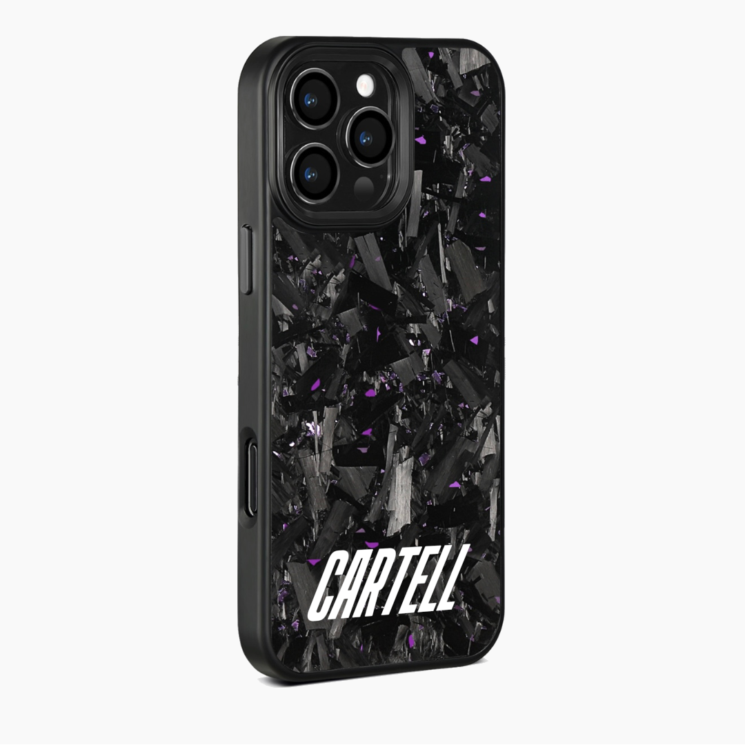 Carbon Case mit Metall Midnight-Purple