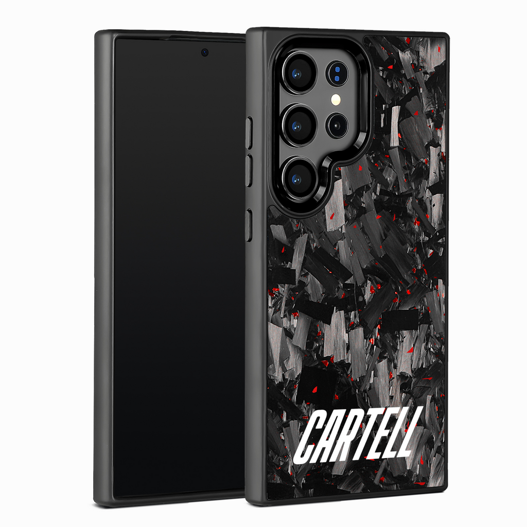Carell Case mit Metall Flaming-Red