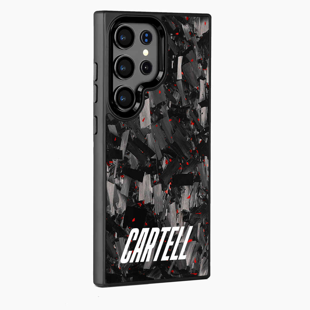 Carell Case mit Metall Flaming-Red