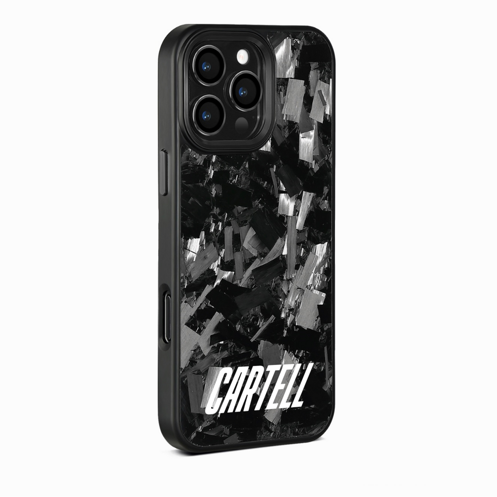 Carbon Case mit Metall Saphire-Black
