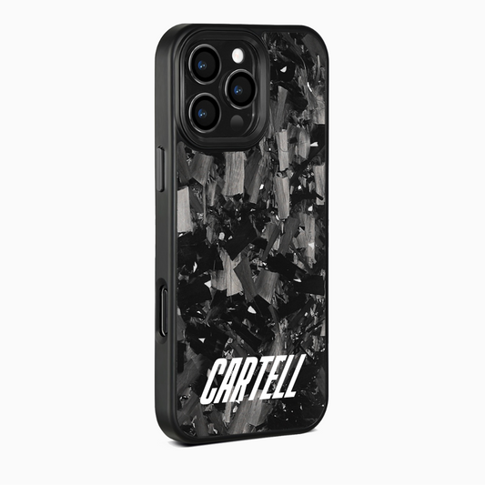 Carbon Case mit Metall Silber