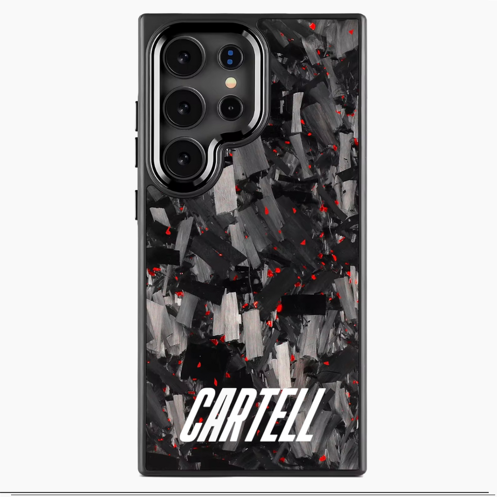 Carell Case mit Metall Flaming-Red