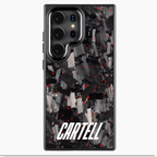 Carell Case mit Metall Flaming-Red