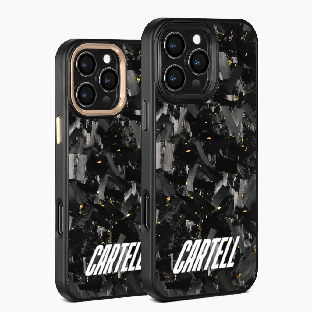Carbon Case mit Metall Desert-Gold
