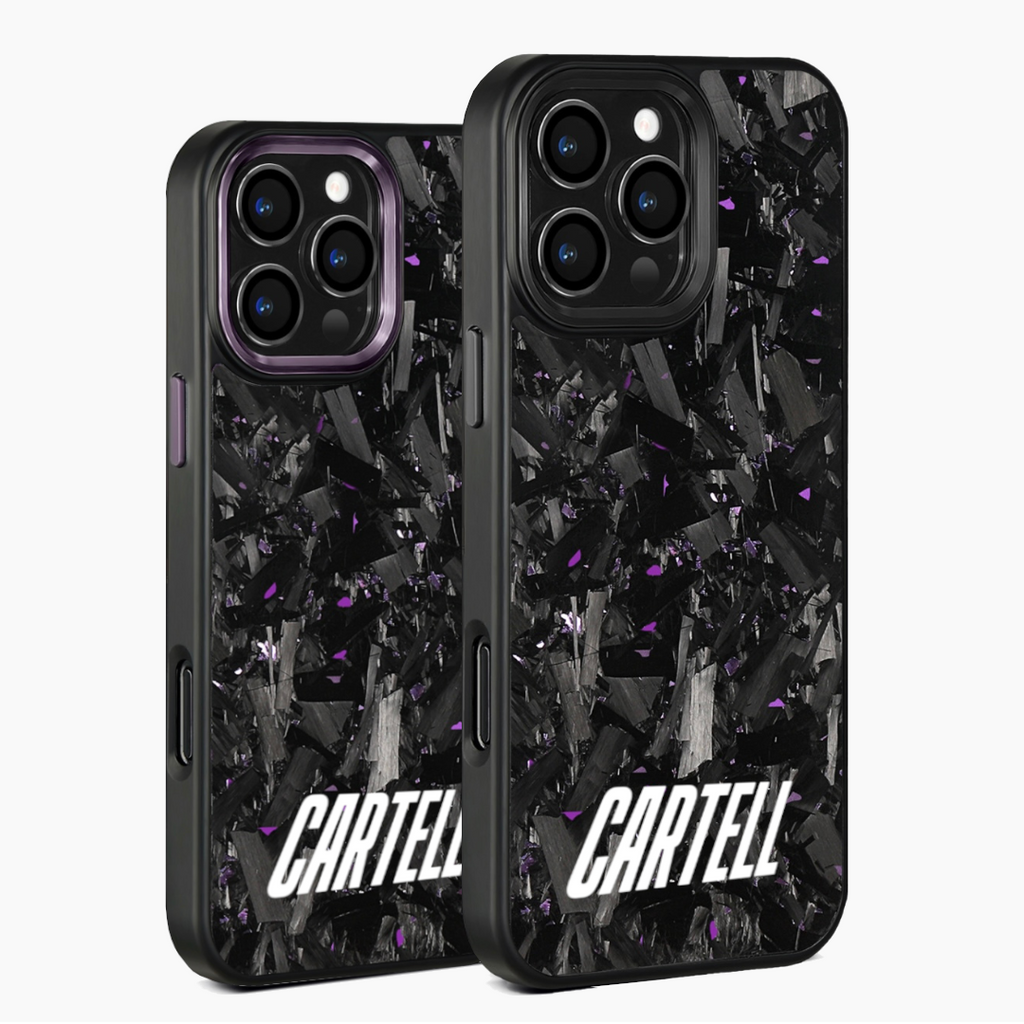 Carbon Case mit Metall Midnight-Purple