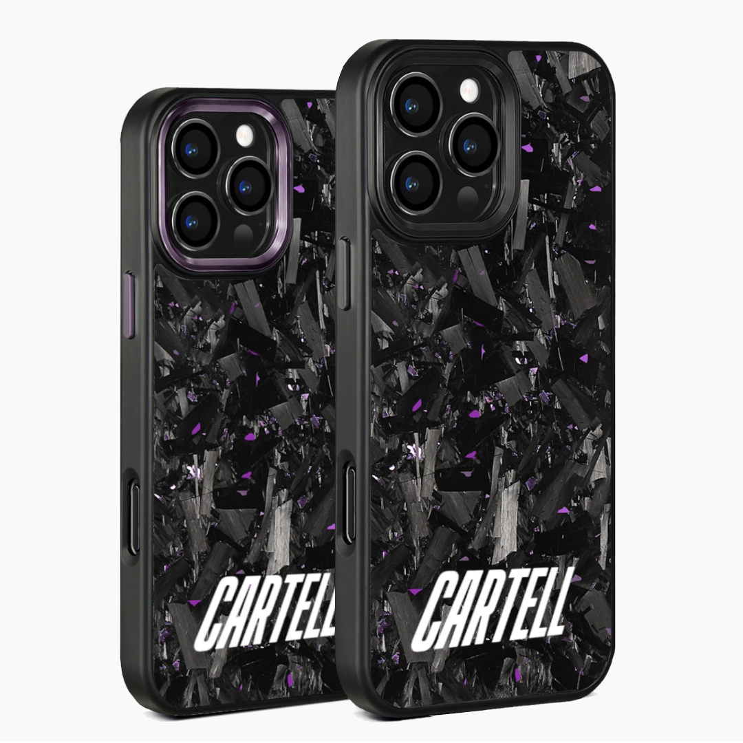 Carbon Case mit Metall Midnight-Purple
