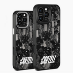 Carbon Case mit Metall APX-Silver