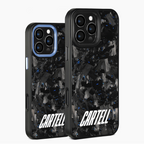 Carbon Case mit Metall Amerius-Blue