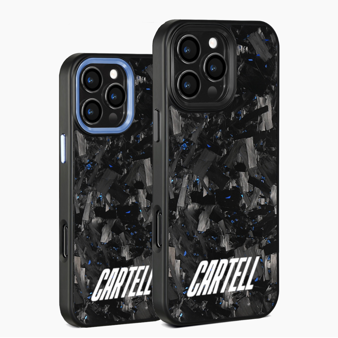 Carbon Case mit Metall Amerius-Blue