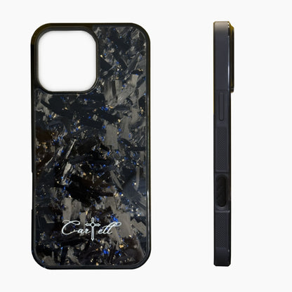 Cartell Case mit Blau Gold Flakes für iPhone