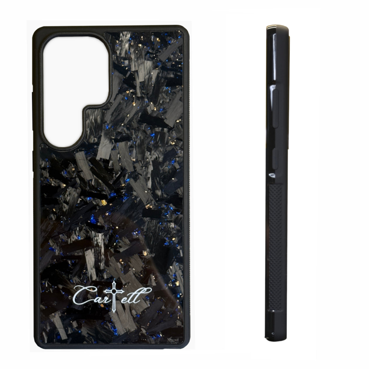 Cartell Case mit Blau Gold Flakes für Samsung