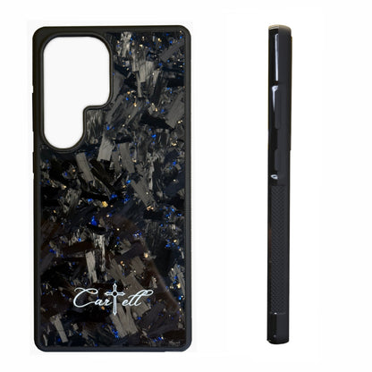 Cartell Case mit Blau Gold Flakes für Samsung