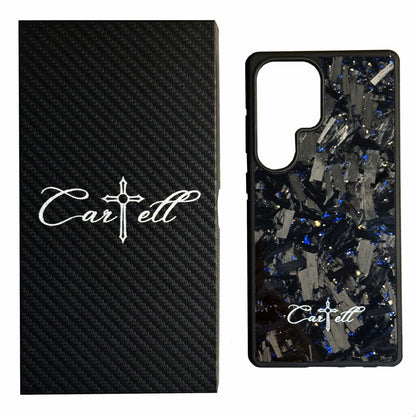 Cartell Case mit Blau Gold Flakes für Samsung