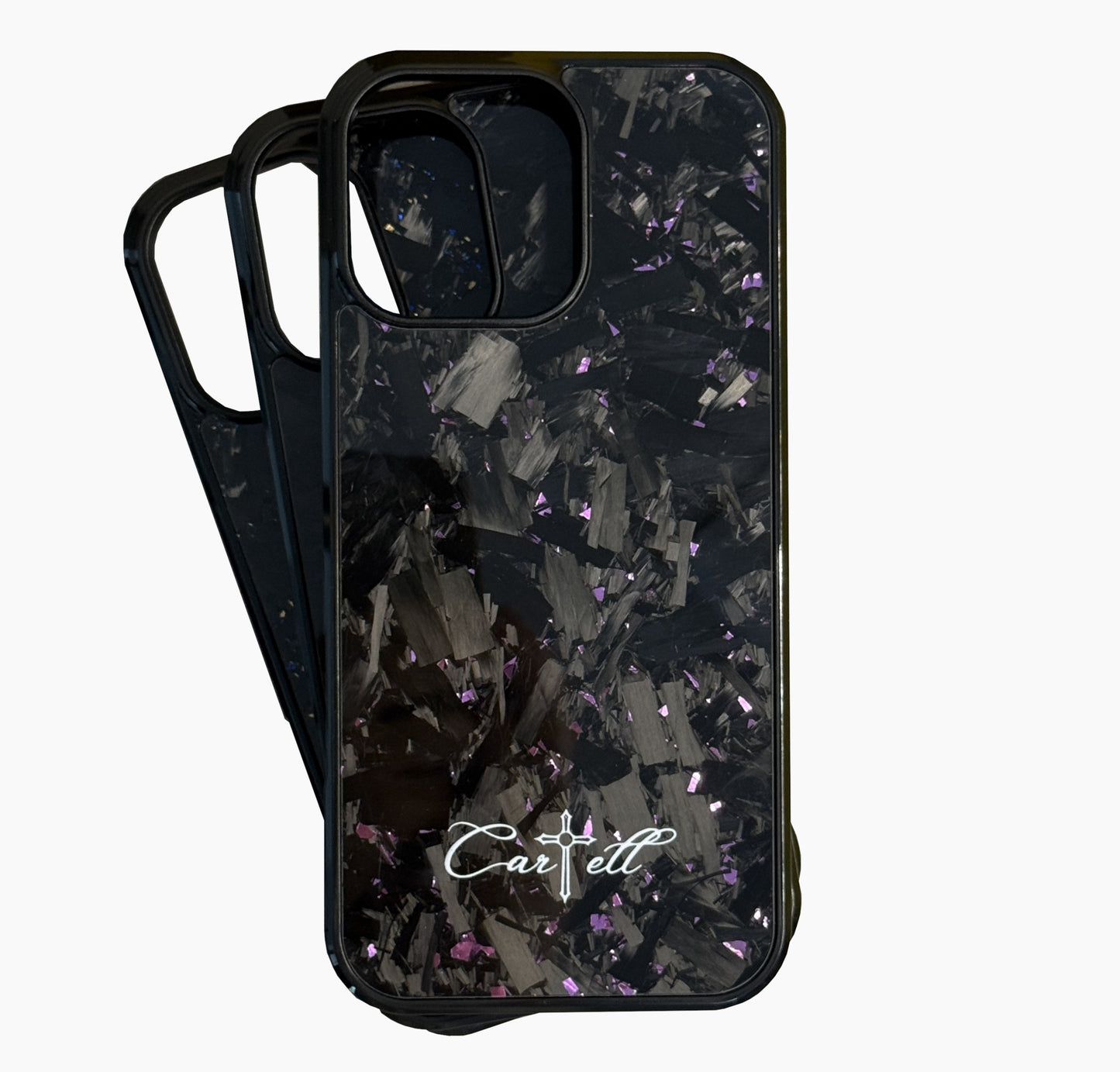 Cartell Case mit Blau Gold Flakes für iPhone