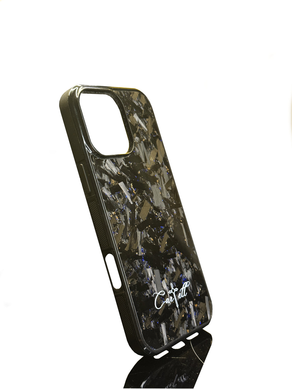 Cartell Case mit Blau Gold Flakes für iPhone